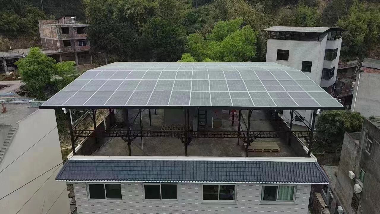 海西15kw+10kwh自建别墅家庭光伏储能系统